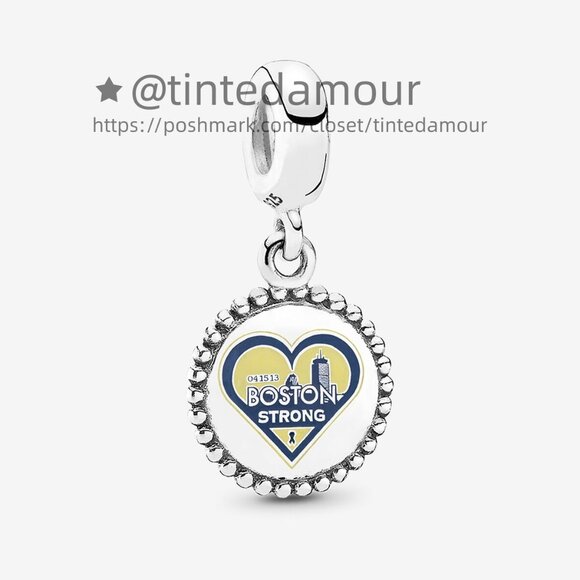 Pandora Boston Strong Dangle Charm|Pendant - Picture 1 of 2